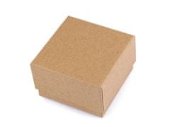 Škatlica za nakit 7x7 cm - rjava naravna (12 kosov)