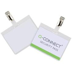 Q-Connect Obesek s sponko, vodoraven, 25 kosov