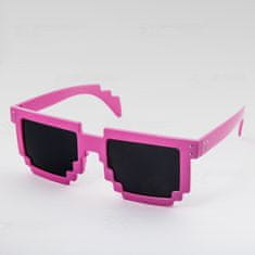 OEM sončna očala Kvadratni Robot roza