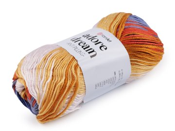 Pletena preja Adore Dream 100 g - (1065) modra