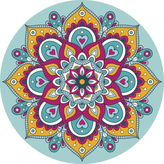 Grafix Diamantna slika na okvirju Mandala turkizna 30cm