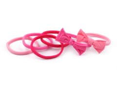Komplet elastik za lase - mix pink