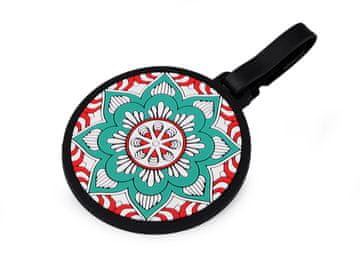 Imenica / obesek za kovček mandala - turkizna