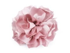 Broška / okras za lase satenast cvet Ø11 cm - staro roza st.