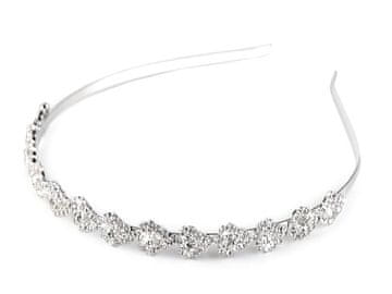 Strass trak za lase - kristal (12 kosov)