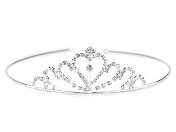 Strass naglavni trak / krona za lase - kristal