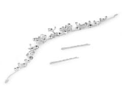 Strass okrasek za lase / naglavni trak - kristal