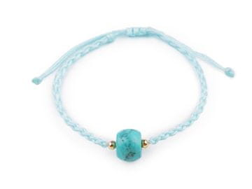 Zapestnica shamballa z imitacijo minerala - turkiz st.