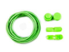 Odsevne elastične samovarovalne vezalke dolžine 120 cm - (04) zelena neonska