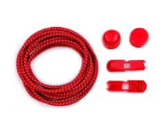 Odsevne elastične vezalke za zavezovanje čevljev dolžine 120 cm - (13) rdeča