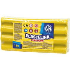 Astra Plastelin 1kg, rumena, 303111002