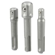 BigBuy Adapter SDS Plus Harden 1/4", 3/8", 1/2" Adapter 1/4", 3/8", 1/2"