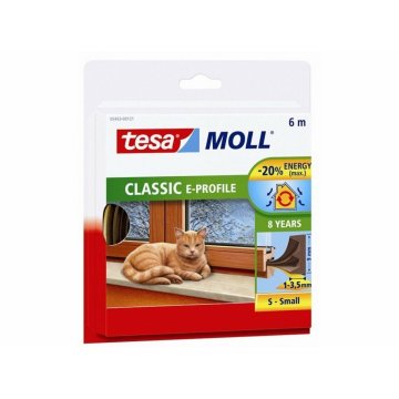 Tesa Izključevalnik prepiha TESA 9 mm x 6 m rjav
