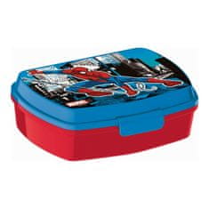 NEW Plastična posoda za sendvič Spider-Man Great power Modra Rdeča 17 x 5.6 x 13.3 cm