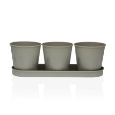 Versa Rastlinjak Versa Grey Triple Metal (11 x 33 cm)