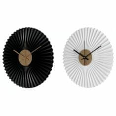 DKD Home Decor Stenska ura DKD Home Decor White Black White/Black Iron Plastic Modern 30 x 4 x 30 cm (2 enoti)