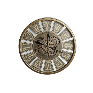 DKD Home Decor Stenska ura DKD Home Decor Gears Golden Iron 72 x 8,5 x 72 cm