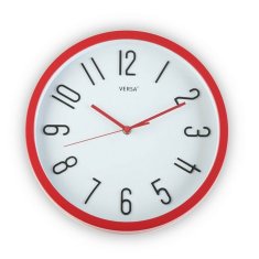 Versa Stenska ura Rdeča plastika (Ø 30 cm)