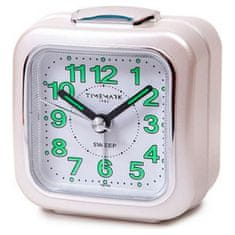 BigBuy Analogna budilka Timemark White (7,5 x 8 x 4,5 cm)