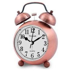 BigBuy Analogna budilka Timemark Golden (9 x 13,5 x 5,5 cm)