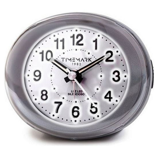 BigBuy Analogna budilka Timemark Grey (9 x 9 x 5,5 cm)