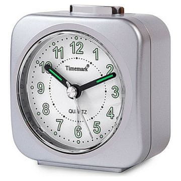 BigBuy Analogna budilka Timemark Silver (9 x 8 x 5 cm)