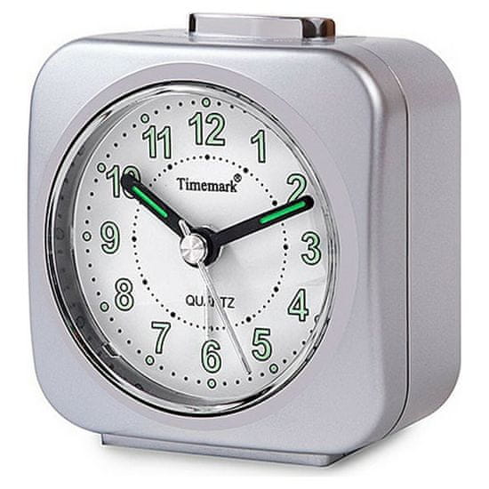 BigBuy Analogna budilka Timemark Silver (9 x 8 x 5 cm)