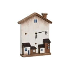 DKD Home Decor Namizna ura DKD Home Decor 26 x 7 x 31 cm Bele hiške