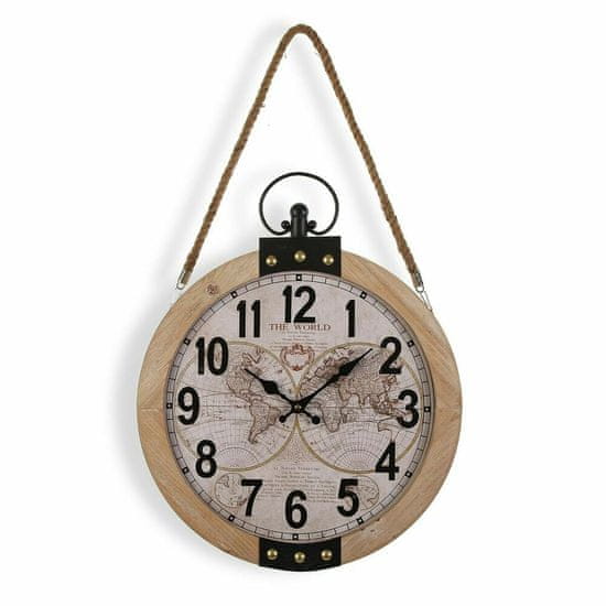 Versa Stenska ura Versa Mapamundi 40 x 6,5 x 47 cm MDF Wood