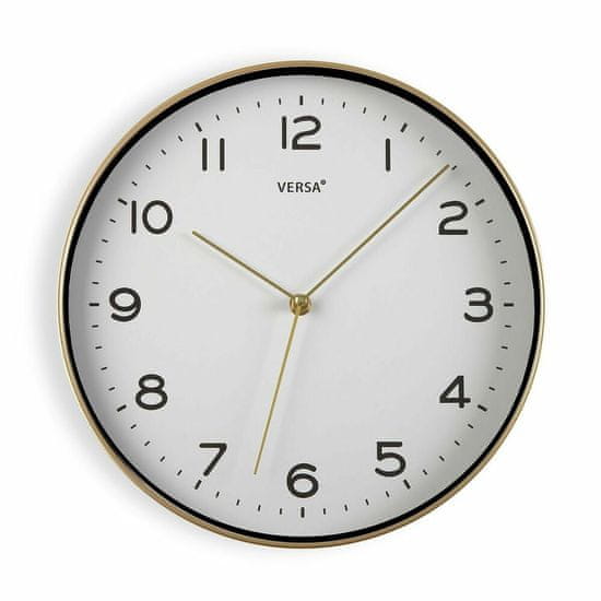 Versa Stenska ura Versa Golden 30,5 x 4,3 x 30,5 cm Quartz Poliuretan