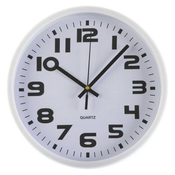 Versa Stenska ura Versa White Plastic 3,8 x 25 x 25 cm