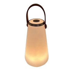 DKD Home Decor Solarna svetilka DKD Home Decor Rjava Polietilen Bela Poliuretan (13,5 x 13,5 x 23 cm)