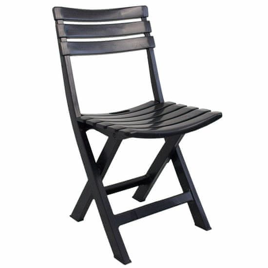 ProGarden Zložljiv stol Progarden Birki Bir80Can Antracit (44 x 41 x 78 cm)
