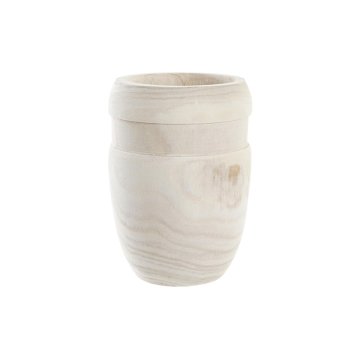 DKD Home Decor Sadilnik DKD Home Decor Brown Natural kvadratni Boho 15 x 15 x 20 cm