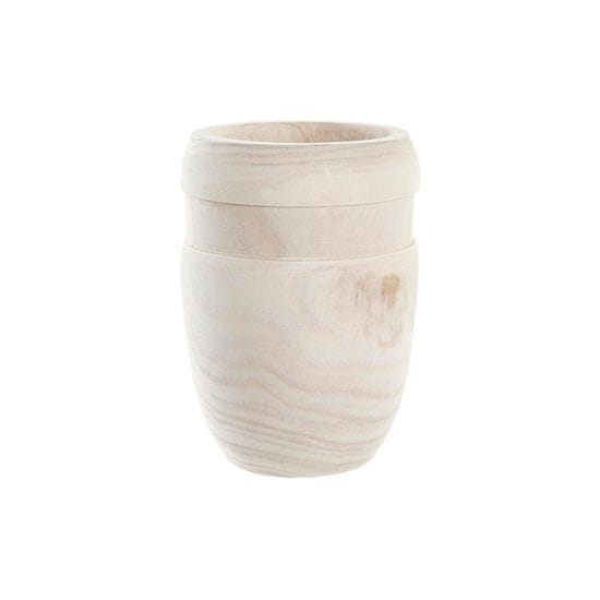 DKD Home Decor Sadilnik DKD Home Decor Brown Natural kvadratni Boho 15 x 15 x 20 cm