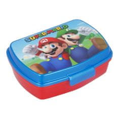 NEW Plastična posoda za sendvič Super Mario Plastika Rdeča Modra (17 x 5.6 x 13.3 cm)