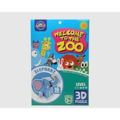 NEW 3D puzzle Zoo 27 x 18 cm 16 Kosi Slon
