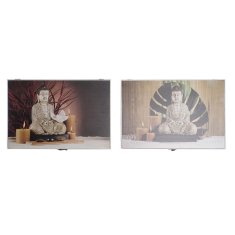 DKD Home Decor Prevleka DKD Home Decor Counter Buddha MDF Wood 2 enoti 46,5 x 6 x 31,5 cm