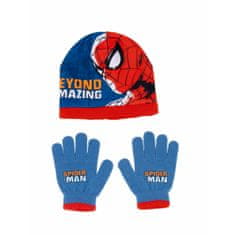 NEW Kapa in rokavice Spider-Man Great power Modra Rdeča