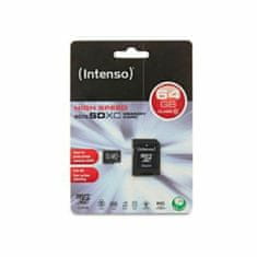 NEW Spominska Kartica Micro SD z Adapterjem INTENSO 3413490 64 GB Razred 10