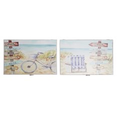 DKD Home Decor Prevleka DKD Home Decor Counter Beach MDF Wood 2 enoti 46,5 x 6 x 31,5 cm