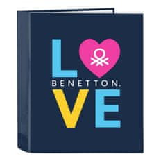 NEW Vezivo za obroče Benetton Love Mornarsko modra A4 (27 x 33 x 6 cm)
