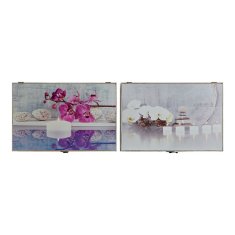 DKD Home Decor Prevleka DKD Home Decor 8424001797219 Števec Les MDF Les Večbarvno 2 enoti 46 x 6 x 32 cm