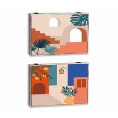 DKD Home Decor Prevleka DKD Home Decor Counter Modern MDF Wood 2 enoti 46,5 x 6 x 31,5 cm