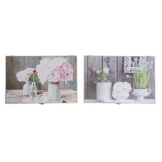DKD Home Decor Omarica za ključe DKD Home Decor Grey MDF Wood 2 enoti 46,5 x 6 x 31,5 cm