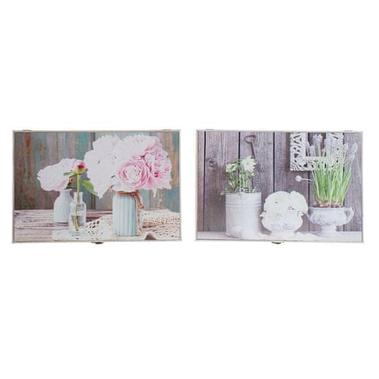 DKD Home Decor Omarica za ključe DKD Home Decor Grey MDF Wood 2 enoti 46,5 x 6 x 31,5 cm