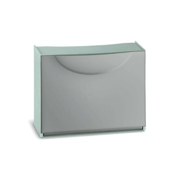 BigBuy Stojalo za čevlje Terry Harmony Box iz polipropilena Siva (51 x 19 x 39 cm)