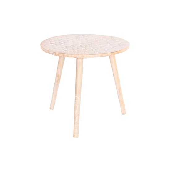 DKD Home Decor Stranska mizica DKD Home Decor Rjava Mango les (50,5 x 50,5 x 47,5 cm)