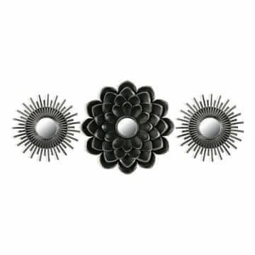 BigBuy Stensko ogledalo Versa (35 x 35 cm) (3 kosi)