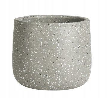 shumee Dekorativni sivi cvetlični lonček 17,5x21x21 cm